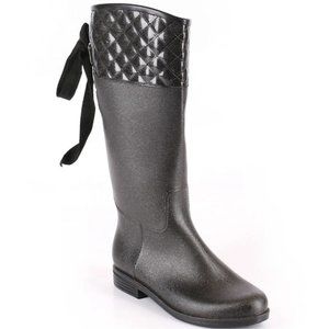 däv Quilted Victoria Tall Rain Boots